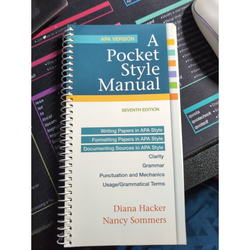 Pocket Style Manual, APA Version by Diana Hacker and Nancy Sommers‎ LR SHELF